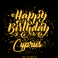 Happy Birthday Card for Cyprus - Download GIF and Send for Free