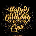 Happy Birthday Card for Cyril - Download GIF and Send for Free