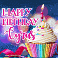 Happy Birthday Cyrus - Lovely Animated GIF