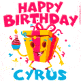 Funny Happy Birthday Cyrus GIF