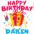 Funny Happy Birthday Dailen GIF