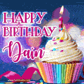 Happy Birthday Dain - Lovely Animated GIF
