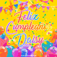Feliz Cumpleaños Daisy (GIF)