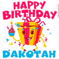 Funny Happy Birthday Dakotah GIF