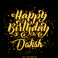 Happy Birthday Card for Daksh - Download GIF and Send for Free