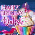 Happy Birthday Daksh - Lovely Animated GIF