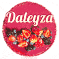 Happy Birthday Cake with Name Daleyza - Free Download
