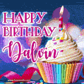 Happy Birthday Dalvin - Lovely Animated GIF