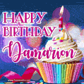 Happy Birthday Damarion - Lovely Animated GIF