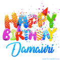 Happy Birthday Damauri - Creative Personalized GIF With Name