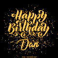 Happy Birthday Card for Dan - Download GIF and Send for Free