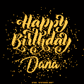 Happy Birthday Card for Dana - Download GIF and Send for Free
