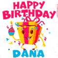Funny Happy Birthday Dana GIF