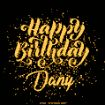 Happy Birthday Card for Dany - Download GIF and Send for Free