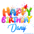 Happy Birthday Dany - Creative Personalized GIF With Name