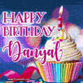 Happy Birthday Danyal - Lovely Animated GIF