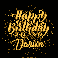 Happy Birthday Card for Darion - Download GIF and Send for Free