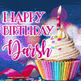 Happy Birthday Darsh - Lovely Animated GIF