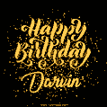 Happy Birthday Card for Darvin - Download GIF and Send for Free