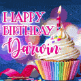Happy Birthday Darwin - Lovely Animated GIF