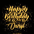 Happy Birthday Card for Daryl - Download GIF and Send for Free