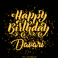 Happy Birthday Card for Davari - Download GIF and Send for Free