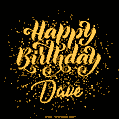 Happy Birthday Card for Dave - Download GIF and Send for Free