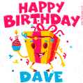 Funny Happy Birthday Dave GIF