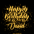 Happy Birthday Card for David - Download GIF and Send for Free
