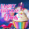 Happy Birthday Davis - Lovely Animated GIF