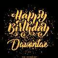 Happy Birthday Card for Davontae - Download GIF and Send for Free