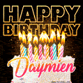 Daymien - Animated Happy Birthday Cake GIF for WhatsApp