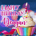 Happy Birthday Deagan - Lovely Animated GIF