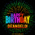 New Bursting with Colors Happy Birthday Deangelo GIF and Video with Music