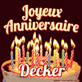 Joyeux anniversaire Decker GIF