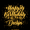 Happy Birthday Card for Declyn - Download GIF and Send for Free