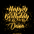 Happy Birthday Card for Deion - Download GIF and Send for Free