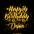 Happy Birthday Card for Dejon - Download GIF and Send for Free
