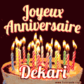 Joyeux anniversaire Dekari GIF