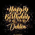 Happy Birthday Card for Deklen - Download GIF and Send for Free