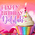 Happy Birthday Delilah - Lovely Animated GIF