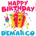 Funny Happy Birthday Demarco GIF