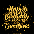 Happy Birthday Card for Demetrious - Download GIF and Send for Free