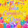 Feliz Cumpleaños Demi (GIF)