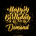 Happy Birthday Card for Demond - Download GIF and Send for Free