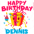 Funny Happy Birthday Dennis GIF