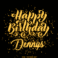 Happy Birthday Card for Dennys - Download GIF and Send for Free