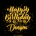 Happy Birthday Card for Denym - Download GIF and Send for Free