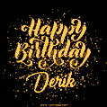 Happy Birthday Card for Derik - Download GIF and Send for Free