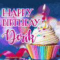 Happy Birthday Derik - Lovely Animated GIF